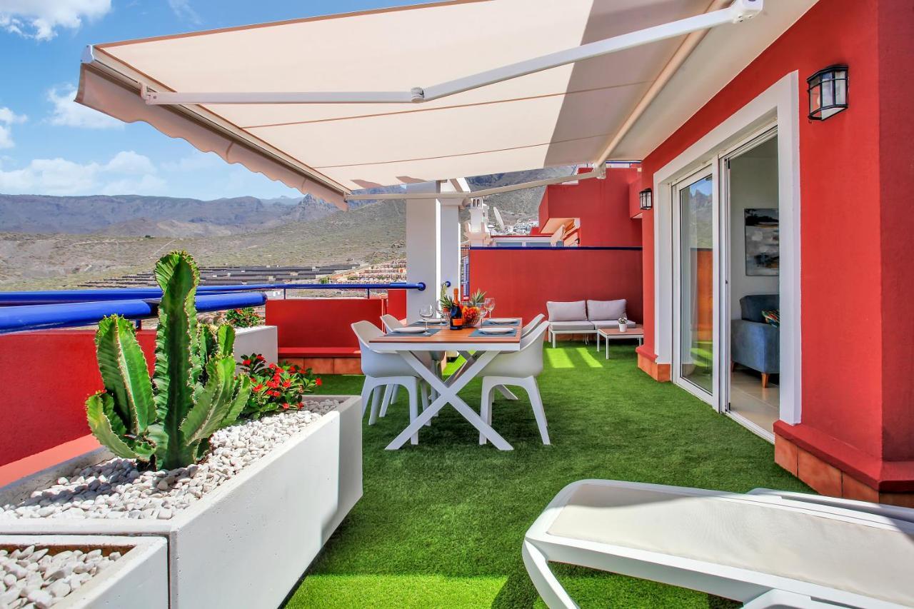 Wonderful View, Huge Terrace Solarium, Private Parking Costa Adeje (Tenerife) Exterior foto