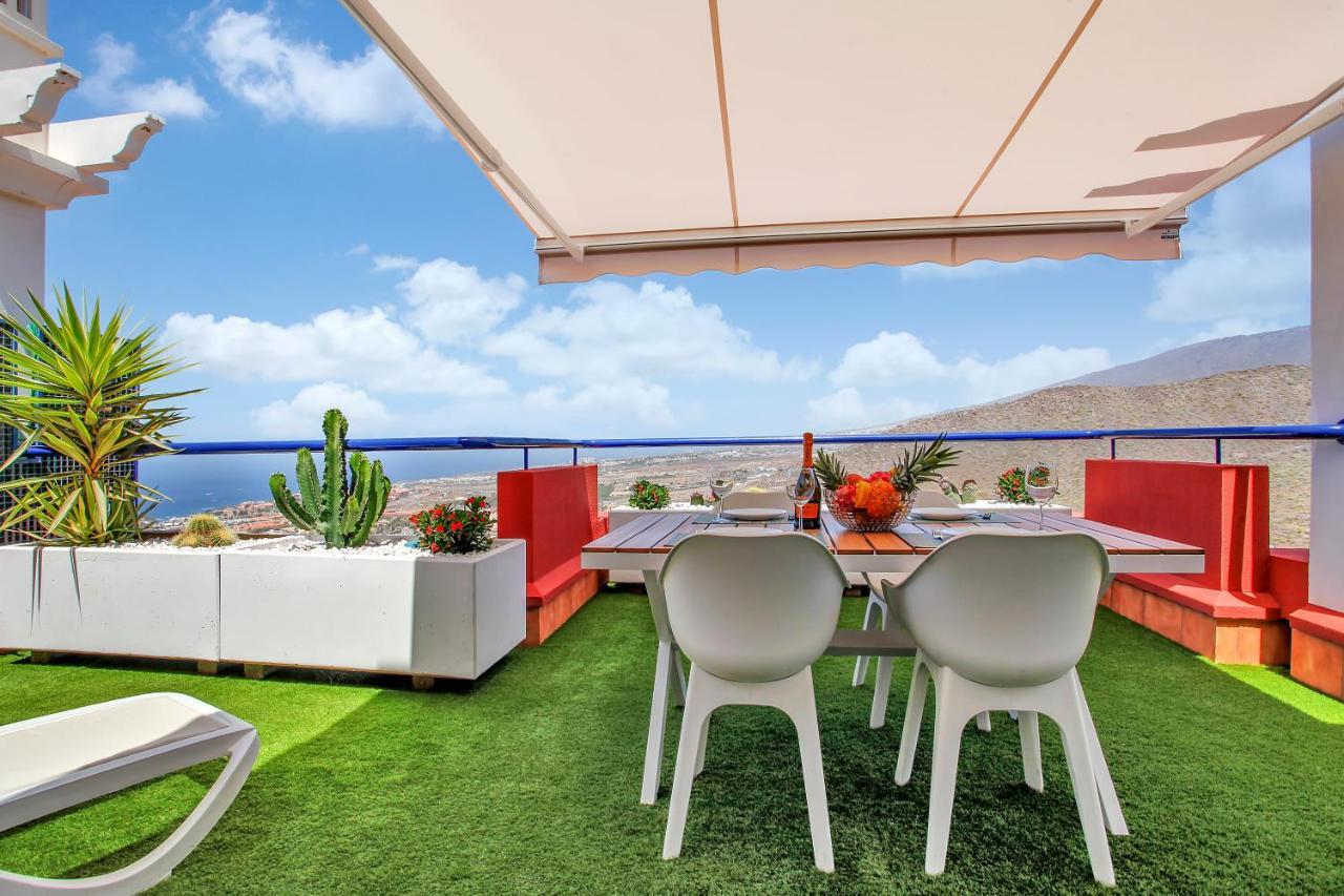 Wonderful View, Huge Terrace Solarium, Private Parking Costa Adeje (Tenerife) Exterior foto